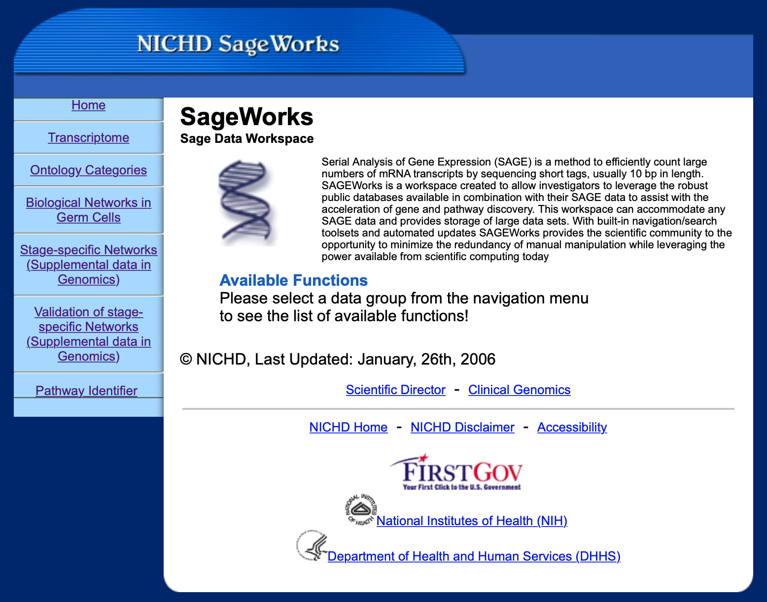 SageWorks screenshot